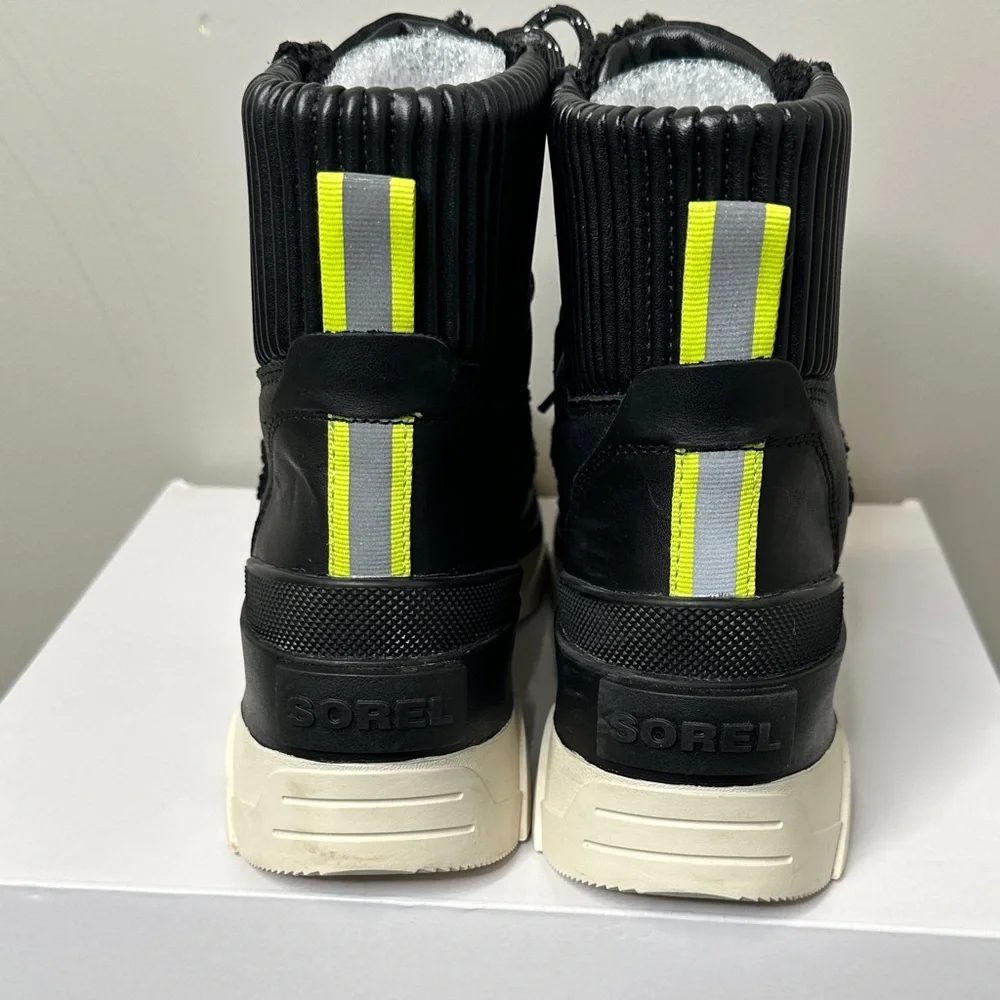 Sorel Brex Black and Cream Winter Boots - Picture 5 of 14